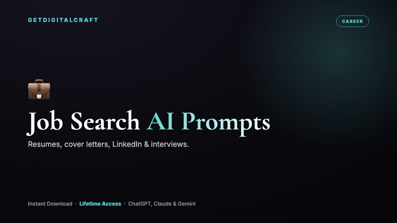 ChatGPT Prompts for Job Seekers