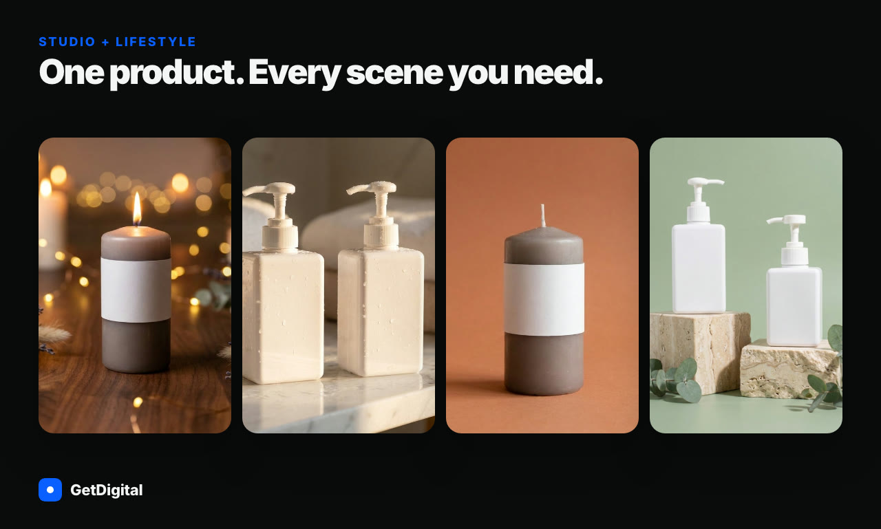 AI product photography example