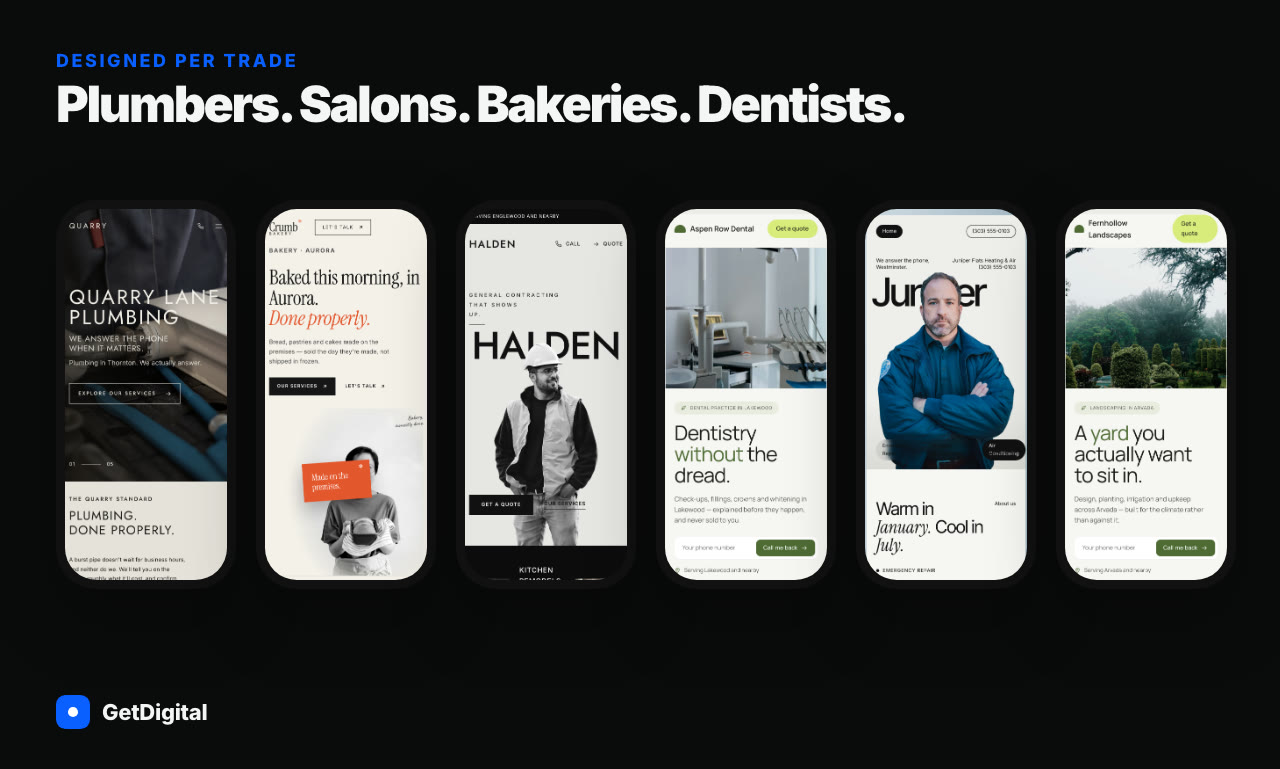 Websites for local business example